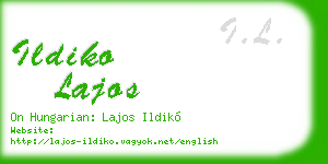 ildiko lajos business card